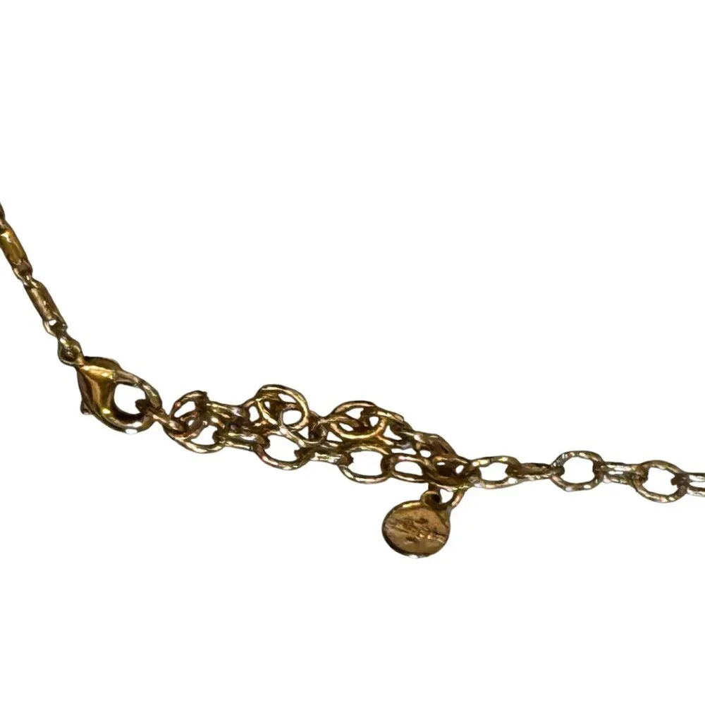 Stella & Dot Legend Stone Pendant Necklace – Gold Tone Labradorite 25.5” - Picture 7 of 7